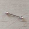 PIERCING BARRA LENGUA 1.6 DE 24 MM CON 2 BOLITAS 6 MM X UNIDAD