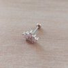 ARO ACERO PIERCING CORONITA CON STRASS
