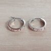 ARO DE ACERO ARGOLLA 13 MM CON STRASS BLANCO