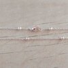 CADENA DE ACERO BLANCO ESPEJITO 0.4 CON BOLITAS 4 MM INTERCALADAS