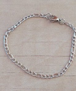 PULSERA DE ACERO FIGARO 0.8. LARGO 19 CM