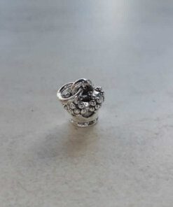 DIJE PLATA INFLADA CORONA. MEDIDA 14 X 15 MM