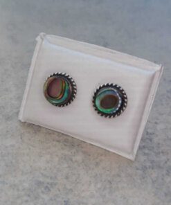 ARO PLATA PASTILLA HALIOTIS 6 MM CON BORDE.