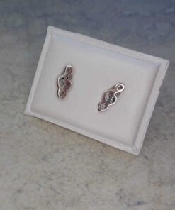 ARO PLATA FIGURA CLAVE DE SOL. 3 X 8 MM