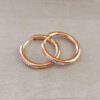 ARO DE ACERO DORADO ARGOLLA 20 MM CON BISAGRA Y FRENTE DE STRASS BLANCO