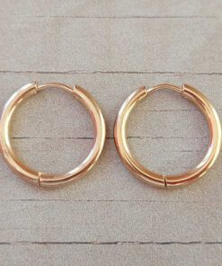 ARO DE ACERO DORADO ARGOLLA 1.5 MM CON BISAGRA. DIÁMETRO 21 MM