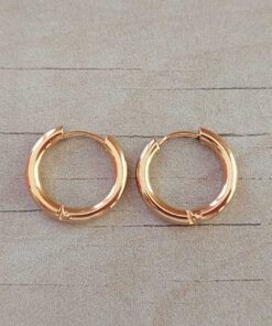 ARO DE ACERO DORADO ARGOLLA 1.5 MM CON BISAGRA. DIÁMETRO 13 MM