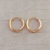 ARO DE ACERO DORADO ARGOLLA 1.5 MM CON BISAGRA. DIÁMETRO 17 MM