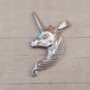 DIJE DE ACERO UNICORNIO 25 X 40 MM