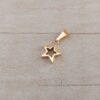 DIJE DE ACERO DORADO ESTRELLA CALADA 10 MM. ESPESOR 3 MM