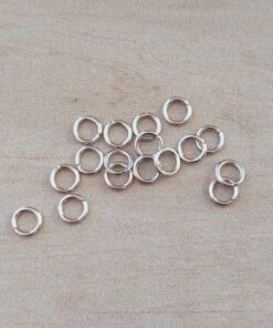PACK 50 UNIDADES ARGOLLAS DE ACERO 1.0 X 6 MM