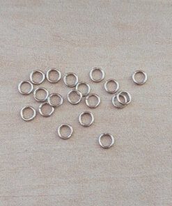 PACK 50 UNIDADES ARGOLLAS DE ACERO 0.8 X 5 MM