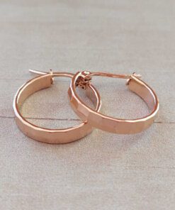 ARO ARGOLLA DE ACERO ROSÉ TRABAJADA. DIÁMETRO 20 MM