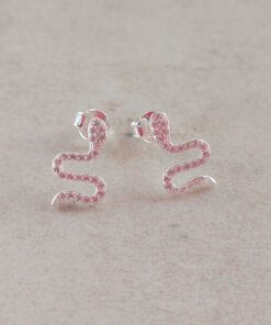 ARO PLATA VÍBORA C/ZIRCONES. 8 X 14 MM. PESO APROX 1.30 GR.