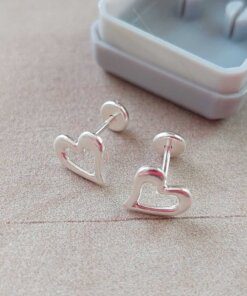 ABRIDOR PLATA CORAZÓN CALADO GRANDE