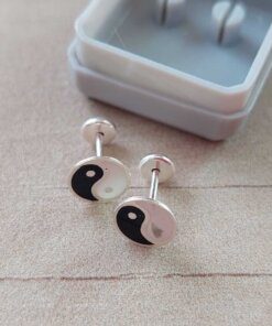 ABRIDOR PLATA ESMALTADO YIN YANG CHICO