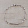 PULSERA DE ACERO GRUMET 0.8. LARGO 19 CM