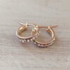 ARO DE ACERO DORADO ARGOLLA 15 MM CON STRASS