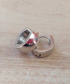 ARO DE ACERO ARGOLLA LISA BOMBE CON BISAGRA. ANCHO 5 MM. DIÁMETRO 12 MM
