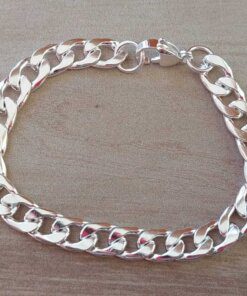 PULSERA DE ACERO BLANCO GRUMET 1,8. LARGO 21 CM