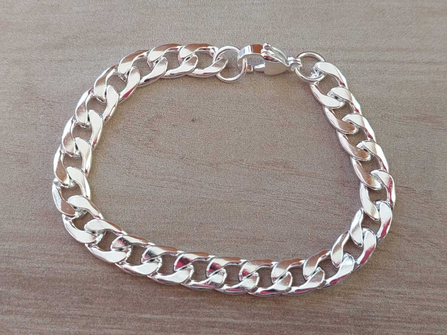 PULSERA DE ACERO BLANCO GRUMET 2.0 LARGO 21 CM