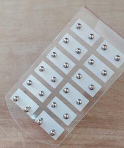 BLISTER DE AROS DE ACERO BOLITAS 3,5 MM X 12 PARES