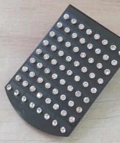 BLISTER DE AROS DE ACERO STRASS 6 MM BLANCO X 36 PARES