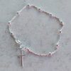 PULSERA DE PLATA DENARIO BOLITAS 3 MM. LARGO 18 CM.PESO APROX. 2.20 GR.