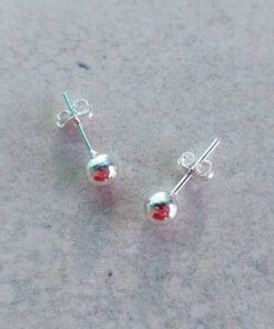 ARO PLATA BOLITA 5 MM. PESO APROX 1.10 GRS.