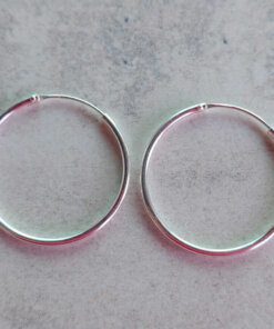 ARO PLATA ARGOLLA 1.2 X 25 MM. PESO APROX 1.00 GR.