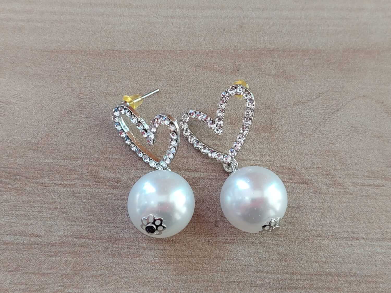 Orecchini da Sposa con perla a goccia e Strass (OR59) - Gioielli - ... | su