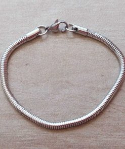 PULSERA DE ACERO COLA DE RATÓN 3.2 MM. LARGO 18 CM