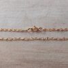 CADENA DE ACERO DORADO CARACOL 0.4