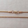 CADENA DE ACERO DORADO SOGA 0.4. Paquete x 10 unidades