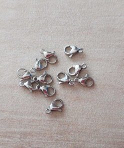 PACK X 12 MOSQUETON CHICO DE ACERO (9 MM)