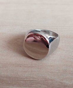 ANILLO DE ACERO SELLO REDONDO