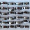 ANILLOS DE ACERO ESMALTADO NEGRO X 36 UNIDADES SURTIDOS EN MEDIDAS