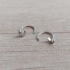 ARO DE ACERO PIERCING ARGOLLA CON LUNA.