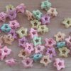 BROCHES CHICOS X 100 UNIDADES EN FORMA DE ESTRELLA Y COLORES PASTELES.