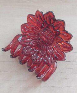 BROCHES MEDIANOS FLOR 60 MM CAREY X 12 UNIDADES.