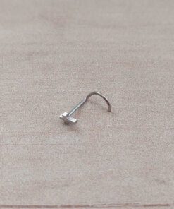 PIERCING ACERO NARIZ CON RULITO Y CRUZ X UNIDAD.