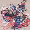 COLITAS TERMINAL DE TRENZA COLOR ESCOLAR X 12 SOBRES