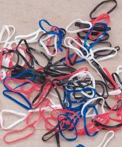 COLITAS TERMINAL DE TRENZA COLOR ESCOLAR X 12 SOBRES