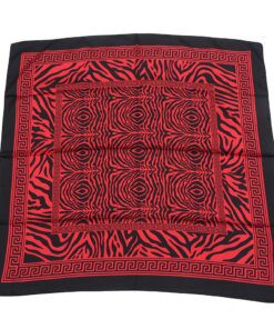 PAÑUELO 90X90 CM RASADO ESTAMPA CEBRA X1U