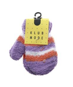 GUANTE INFANTIL BOUCLE MANOPLA RAYAS X 1 UNID. COLOR LILA