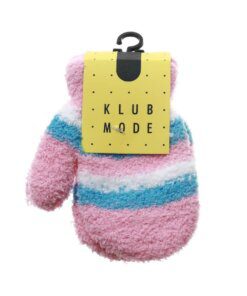 GUANTE INFANTIL BOUCLE MANOPLA RAYAS X 1 UNID. COLOR ROSA