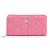 BILLETERA FICHERO Candy pastel matelasse corazon 19x10cm x1u color fucsia