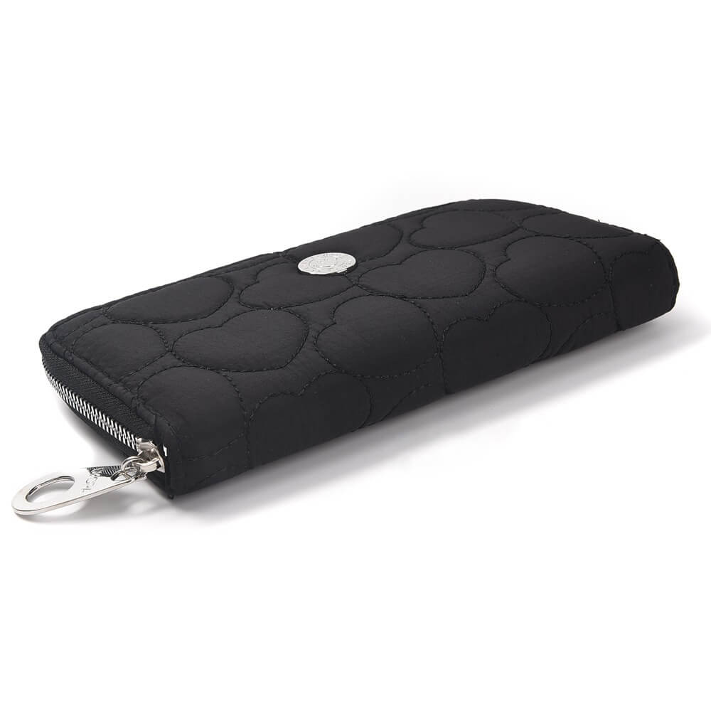 BILLETERA FICHERO Candy pastel matelasse corazon 19x10cm x1u color negro - Imagen 5