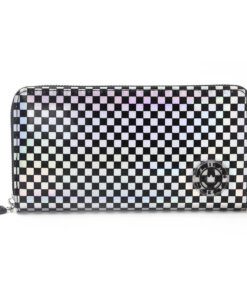 BILLETERA FICHERO CANDY DAMERO 9X19.5CM X1U COLOR BLANCO Y NEGRO