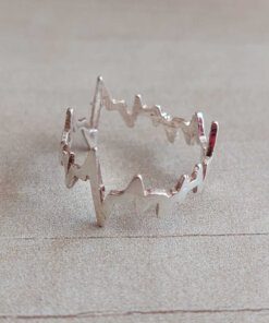 ANILLO DE PLATA SIGNO VITAL. MEDIDA N°14. PESO APROX 1.3 GRS.